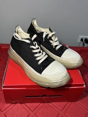 Rick Owens DRKSHDW Abstract Sneakers SZ 45 Made In Italy LowTop Streetwear Shoes